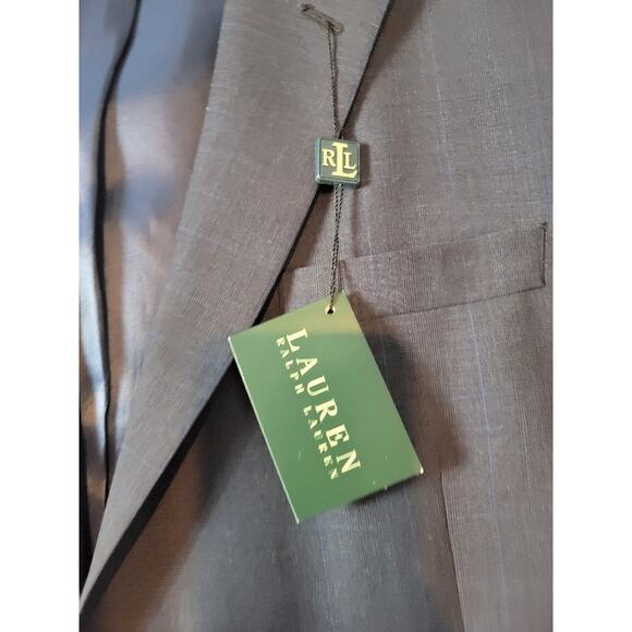 NEW Ralph Lauren Wool Sport Coat Blazer Men's 44L Suit Jacket Blue Two Button - Picture 2 of 12